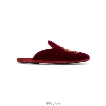 Dolce&Gabbana 26 FW ��ü�ذ��ٳ� logo embroidered slippers A80116AU442 TP456376626 FW ��ü�ذ��ٳ� logo embroidered slippers A80116AU4