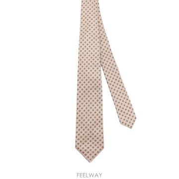 (해외배송) 키톤 Kiton Ciro Paone 마이크로 패턴 실크 타이 UCRVKR