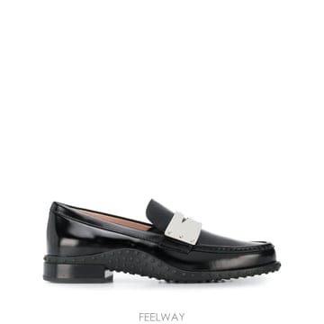 TODS 콘트라스트 페니 바 로퍼
