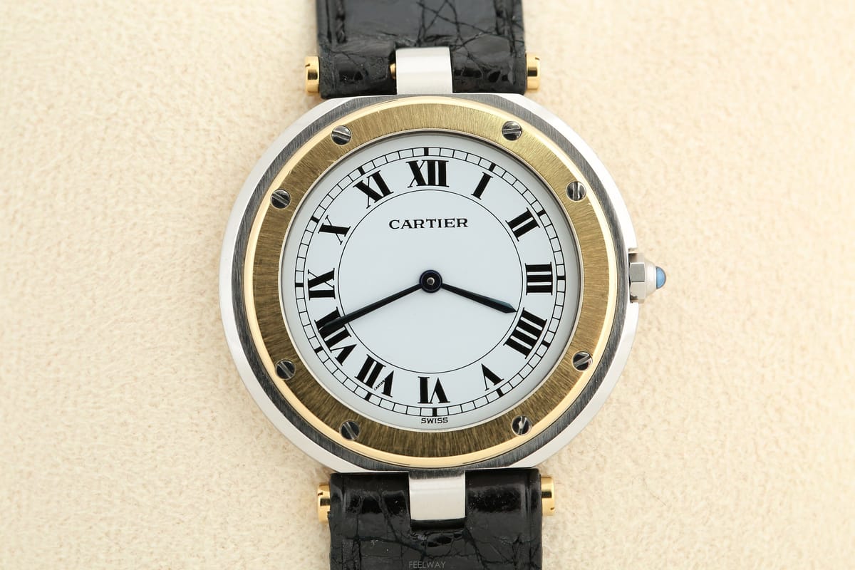 Cartier ��쿡 ���佺 �浼 18K�޺� ���� �ð�  Cartier Santos Vendome Quartz��쿡 ���佺 �浼 18K�޺� ���� �ð�  Cartier Santos