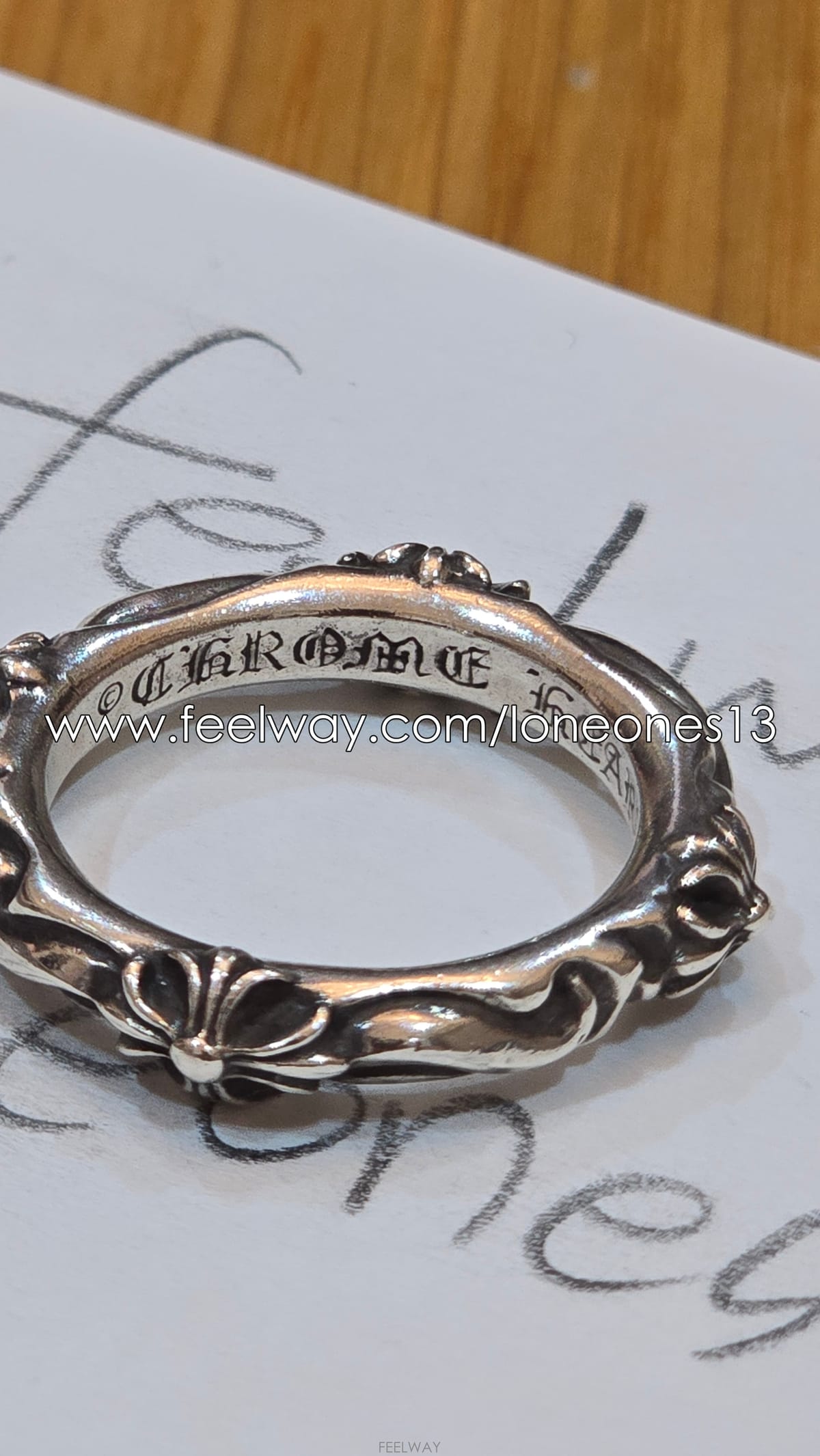 Chrome Hearts ũ������ scroll..sbt band ringũ������ scroll..sbt band ring