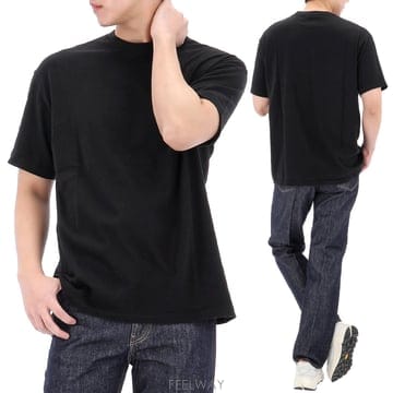 AURALEE ������ 26SS ���� �ɸ��� ũ��� ���� Ƽ���� A00T01ST BLACK������ 26SS ���� �ɸ��� ũ��� ���� Ƽ���� A00T01ST 