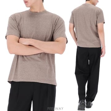 AURALEE ������ 26SS ���� �ɸ��� ũ��� ���� Ƽ���� A00T01ST TOPBROWN������ 26SS ���� �ɸ��� ũ��� ���� Ƽ���� A00T01ST 