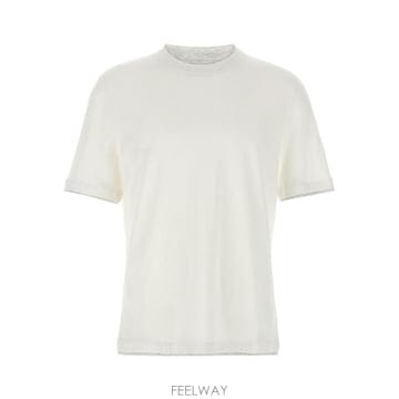Brunello Cucinelli 26SS ���ڷ� ��ġ�ڸ� ����ũ ���̾ Ƽ���� MW8357427 CXH30BIANCO26SS ���ڷ� ��ġ�ڸ� ����ũ ���̾ Ƽ���� MW835742