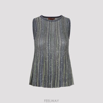 Missoni [D14]�̽�� 66280S616T GREEN TONES ���� Ƽ���� �μҸ� ž ���� Missoni Tank[D14]�̽�� 66280S616T GREEN TONES ���� Ƽ���� �μҸ� 