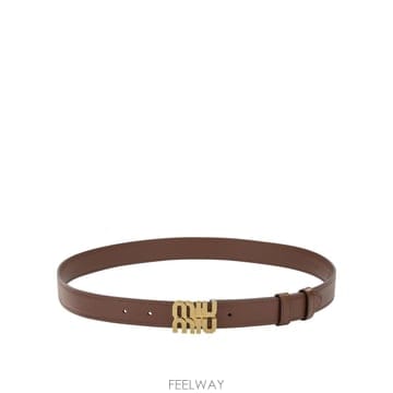 Miu Miu [V90]�̿�̿� 5CC5652AIXF0005 ���� ��Ʈ �㸮�� Leather belt with logo[V90]�̿�̿� 5CC5652AIXF0005 ���� ��Ʈ �㸮�� Leather