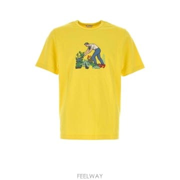 J.W.Anderson [X45]JW�ش��� JT0345PG1937 207 ���� Ƽ���� �μҸ� ž Yellow cotton t shi[X45]JW�ش��� JT0345PG1937 207 ���� Ƽ���� �μҸ� ž Y