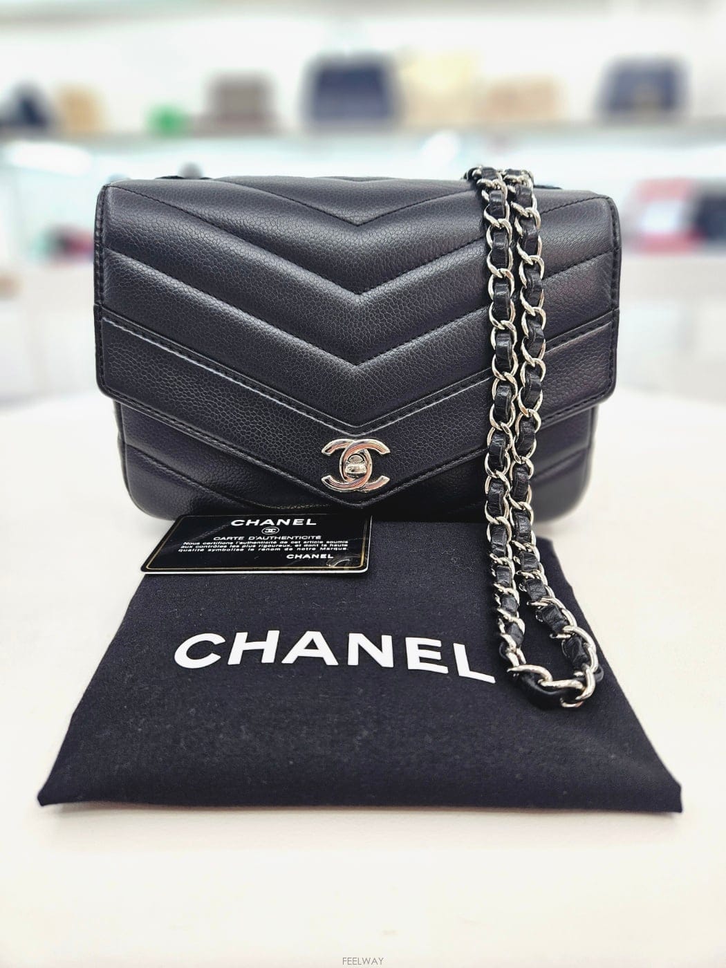 CHANEL ���� ĳ��� ����� Ŭ���� ��� ũ�ν��� A91562 23������� ĳ��� ����� Ŭ���� ��� ũ�ν��� A91562 23����