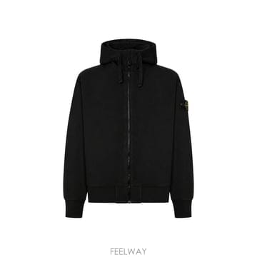 26FW 스톤아일랜드 플리스 집업 후드 블랙 L2S156100009 S0051 V0029