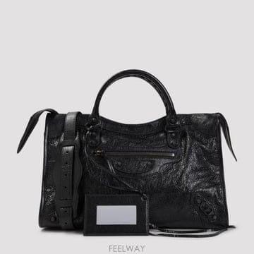 26FW 발렌시아가 르 시티 백 865760 2ACFH 1000 BLACK