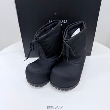 [A급/250] 발렌시아가 스키웨어 나일론 로우 부츠 블랙