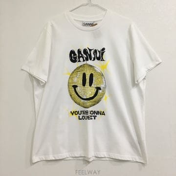 GANNI 가니 스마일 반팔 티셔츠 L