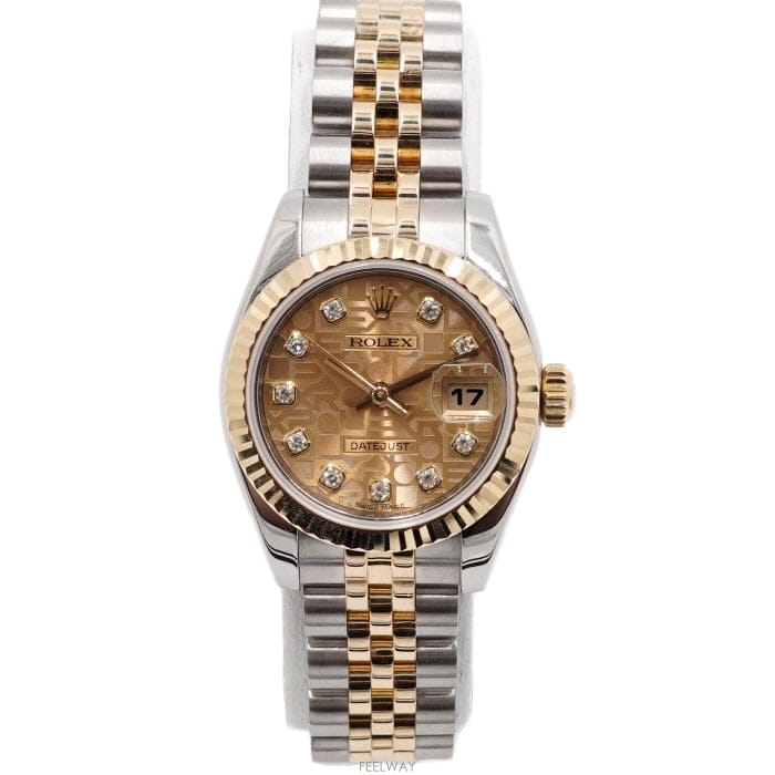 Rolex �ѷ��� 179173 18K����޺� 10P���̾� ����� ��ǻ���� ��������Ʈ 26mm ���� �ð�aa65402�ѷ��� 179173 18K����޺� 10P���̾� ����� ��ǻ���� ��