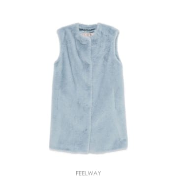 Herno 26FW ������ �� faux fur effect gilet with round �ض��� GI00055DR12826FW ������ �� faux fur effect gilet with round �ض���