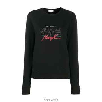 Saint Laurent 21SS ���ζ� Felpa in cotone nero 590385YBMK21068 TP57232647621SS ���ζ� Felpa in cotone nero 590385YBMK21068 TP572
