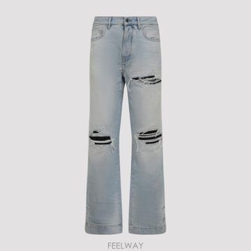 Amiri 26SS AMIRI Amiri Mx1 Straight Flare Jeans AMBMJE1026MIST TP526SS AMIRI Amiri Mx1 Straight Flare Jeans AMBMJE1026MI