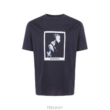Armani �׶�����Ÿ �ؿ� ���������Ƹ����� ���� PRINTED COTTON Ƽ���� EM006931AF23082FC302�׶�����Ÿ �ؿ� ���������Ƹ����� ���� PRINTED COTTON 