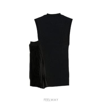 Armani �׶�����Ÿ �ؿ� ���������Ƹ����� ���� PLEATED TANK ž EW005145AF30197FC006�׶�����Ÿ �ؿ� ���������Ƹ����� ���� PLEATED TANK ž 