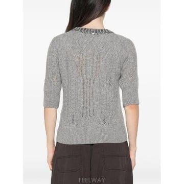 Ermanno Scervino �׶�����Ÿ �ؿ� �������뼼����� ���� CASHMERE CREWNECK ������ D495L325RCTZTWN17�׶�����Ÿ �ؿ� �������뼼����� ���� CASHMERE CREWNEC