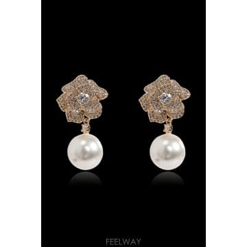 Self Portrait 26FW Self portrait Earrings with shimmering ũ����Ż PF26612EGD026FW Self portrait Earrings with shimmering ũ����Ż P