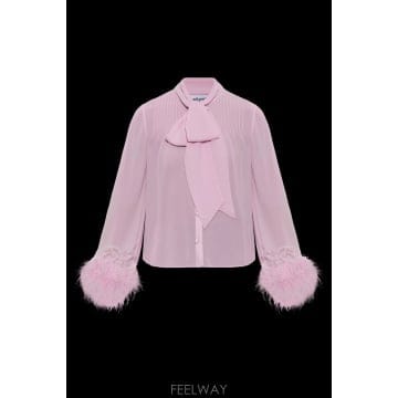 Self Portrait 26FW Self portrait ���� with ostrich feathers PF26008TP0PINK T26FW Self portrait ���� with ostrich feathers PF26008T