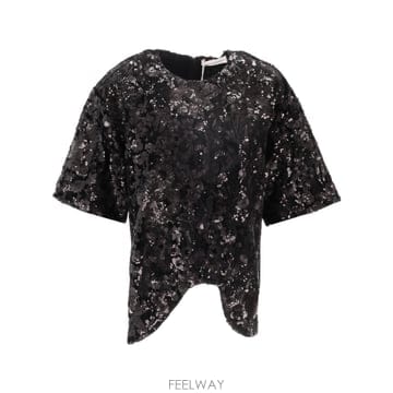 | Other Brand | 26SS Niccolo Pasqualetti ONDA TEE   Floral Sequin Embroidere26SS Niccolo Pasqualetti ONDA TEE   Floral Sequin Embr