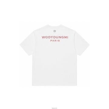 26SS 터프트 자수 백티셔츠 화이트 W261TS09 714W