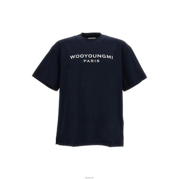 26SS 시그니처 로고 티셔츠 네이비 W261TS02 704N