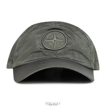 26 FW 스톤 아일랜드 로고 엠브로이더드 나일론 캡 V0059 L1S159100011S0076