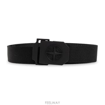 26 FW 스톤 아일랜드 로고 버클 벨트 블랙 V0029 L2S159300003S0071