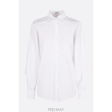 Loewe [E32]�ο��� S359Y05XI72100 ���� ���� ����콺 LOEWE poplin shirt with D[E32]�ο��� S359Y05XI72100 ���� ���� ����콺 LOEWE po