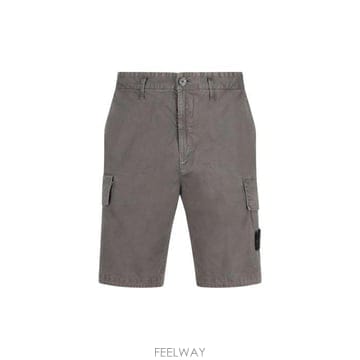 26 FW 스톤 아일랜드 로고 패치 쇼츠 V0165 L100018S0004
