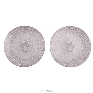 모자이크 오 24 디저트 플레이트 플래티넘 (2개 세트) P035007P