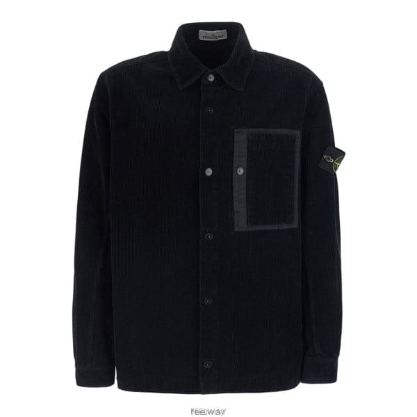 26 FW 스톤 아일랜드 로고 패치 롱슬리브 셔츠 V0029 L2S151200016S0212
