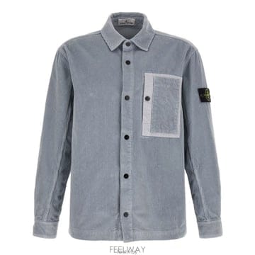 26 FW 스톤 아일랜드 로고 패치 코듀로이 셔츠 V0049 L2S151200016S0212