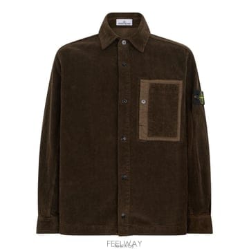 26 FW 스톤 아일랜드 패치 포켓 코듀로이 셔츠 V0078 1200016S0212