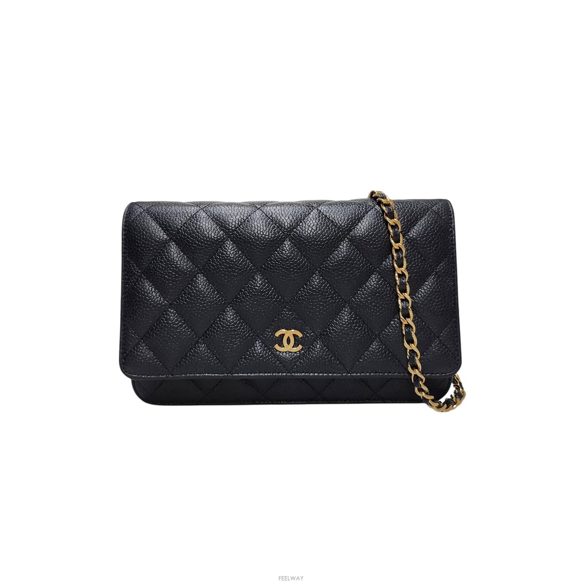 CHANEL ���� A33814 ���� Ŭ���� ĳ��� WOC ���� ü�� ũ�ν������ A33814 ���� Ŭ���� ĳ��� WOC ���� ü�� ũ�ν���