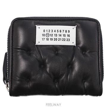 메종 마르지엘라 블랙 퀼팅 지갑