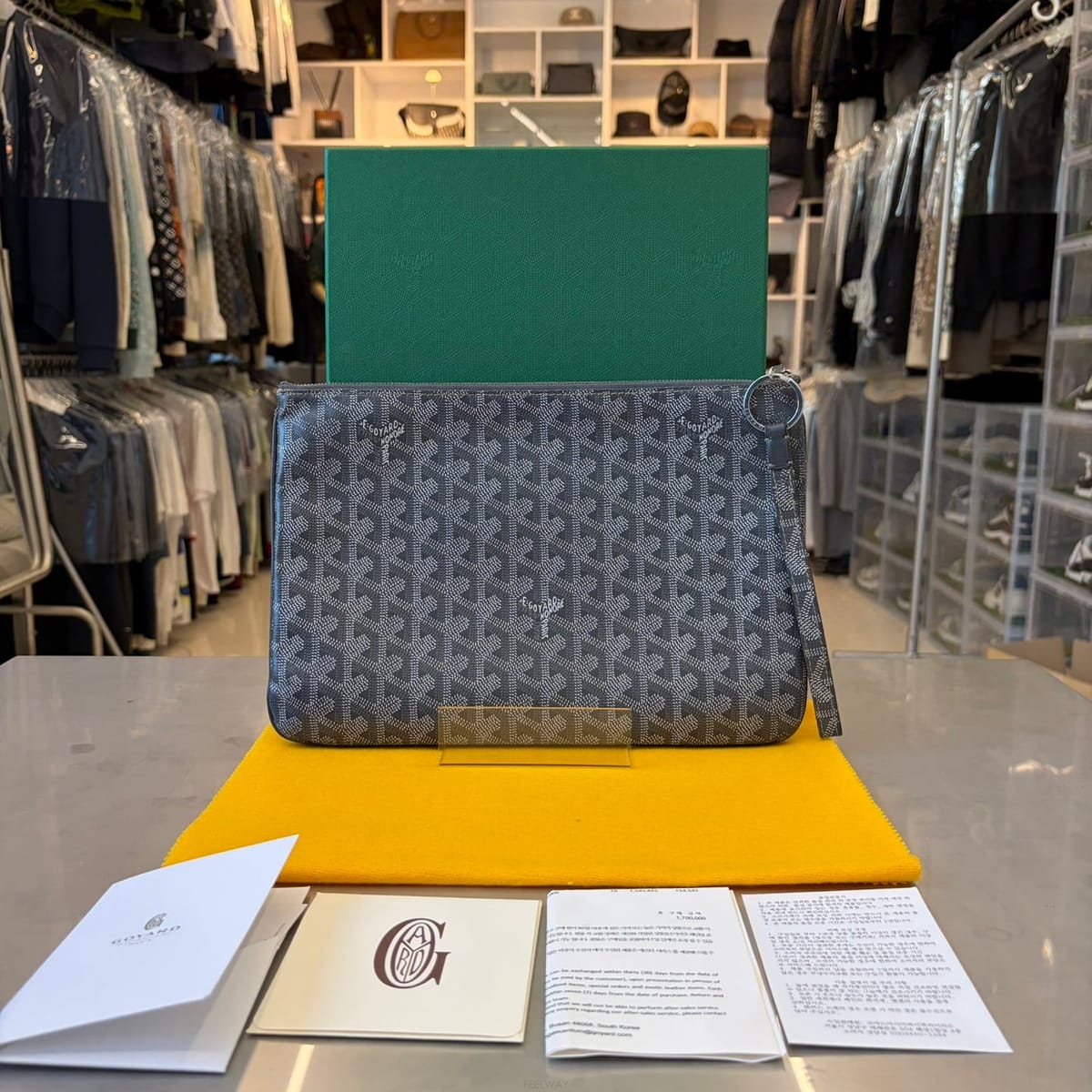 GOYARD ���ߵ� ���� MMŬ��ġ+��Ʈ�����ߵ� ���� MMŬ��ġ+��Ʈ��