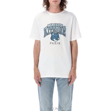 Maison Kitsune (�ؿܹ��) ���� Ű���� Maison Kitsune �ΰ� ����Ʈ ũ��� Ƽ���� LM00112KJ0035(�ؿܹ��) ���� Ű���� Maison Kitsune �ΰ� ����Ʈ ũ��