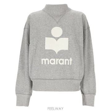 [당일]25FW 모비 MOBY 벨벳 로고 맨투맨 그레이화이트 SW0003FA A1M07E GYWH