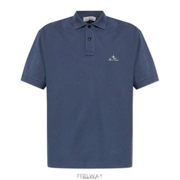 26 FW 스톤 아일랜드 로고 엠브로이더드 폴로 셔츠 V002E L2S152200002S0039