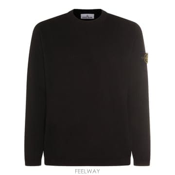 26 FW 스톤 아일랜드 로고 패치 크루넥 롱슬리브 점퍼 V0029 L1S155100023S01B2