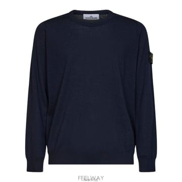 26 FW 스톤 아일랜드 로고 패치 크루넥 롱슬리브 점퍼 V0020 L2S155100071S00C4