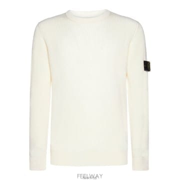 26 FW 스톤 아일랜드 로고 패치 크루넥 롱슬리브 점퍼 V0099 7715553C2