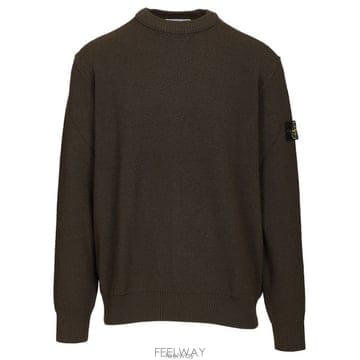 26 FW 스톤 아일랜드 로고 패치 크루넥 롱슬리브 스웨터 V0078 L2S155100011S01C4
