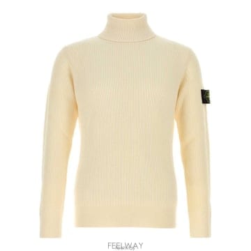 26 FW 스톤 아일랜드 로고 패치 하이넥 스웨터 V0093 5100052C2