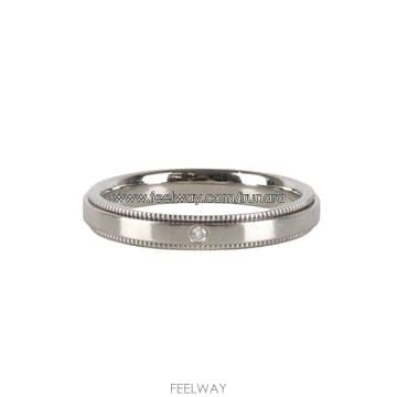[중고명품다올] 티파니앤코 투게더 밀그레인 밴드 링 다이아 반지 3mm 5.5호 74789412