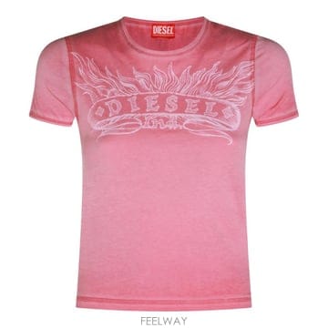 Diesel [Q11]���� A232030IFBC3DV ���� Ƽ���� PINK COTTON T SHIRT[Q11]���� A232030IFBC3DV ���� Ƽ���� PINK COTTON T SHI