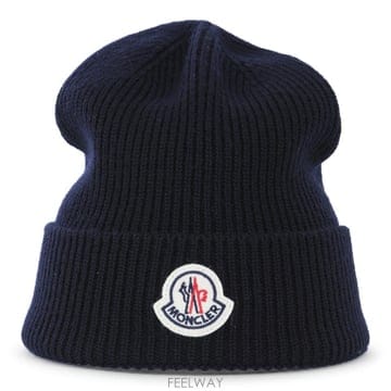 Moncler [Q11]��Ŭ���� L20913B70500A9342742 ���� ���� ĸ NAVY WOOL HAT[Q11]��Ŭ���� L20913B70500A9342742 ���� ���� ĸ NAVY W